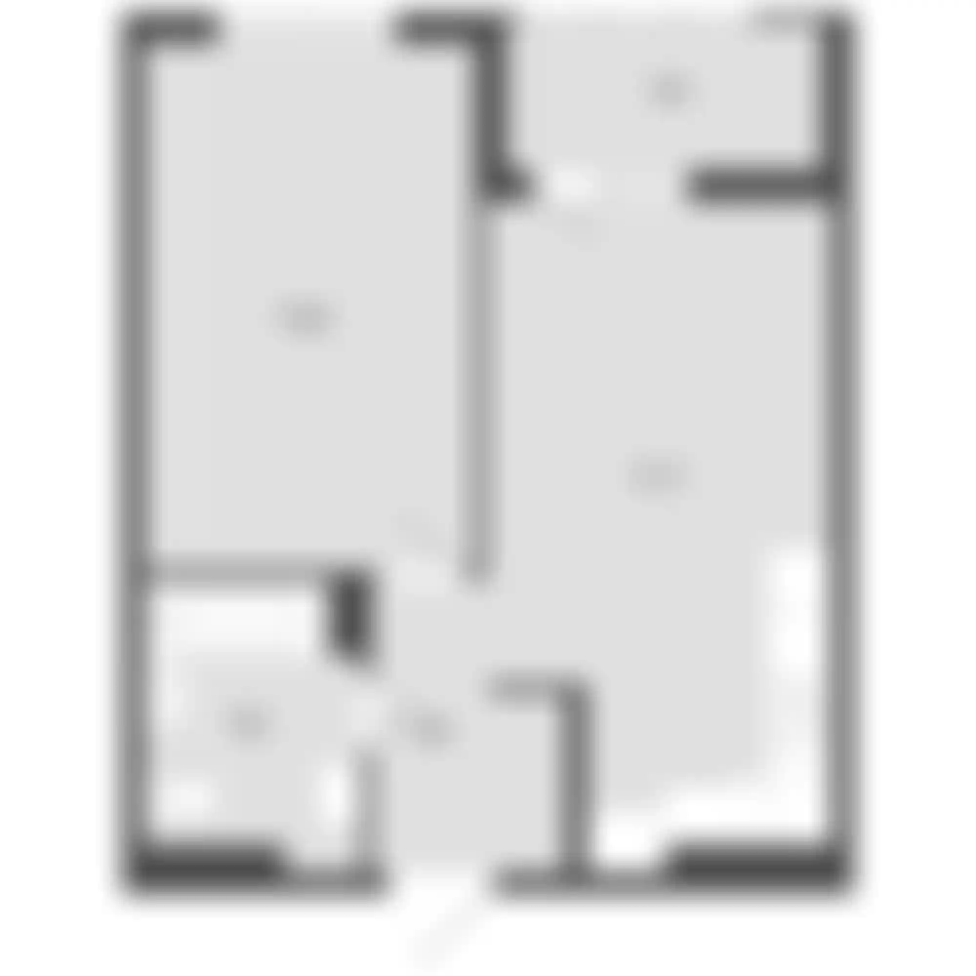 1-комнатная  45.14 м² - Изображение
