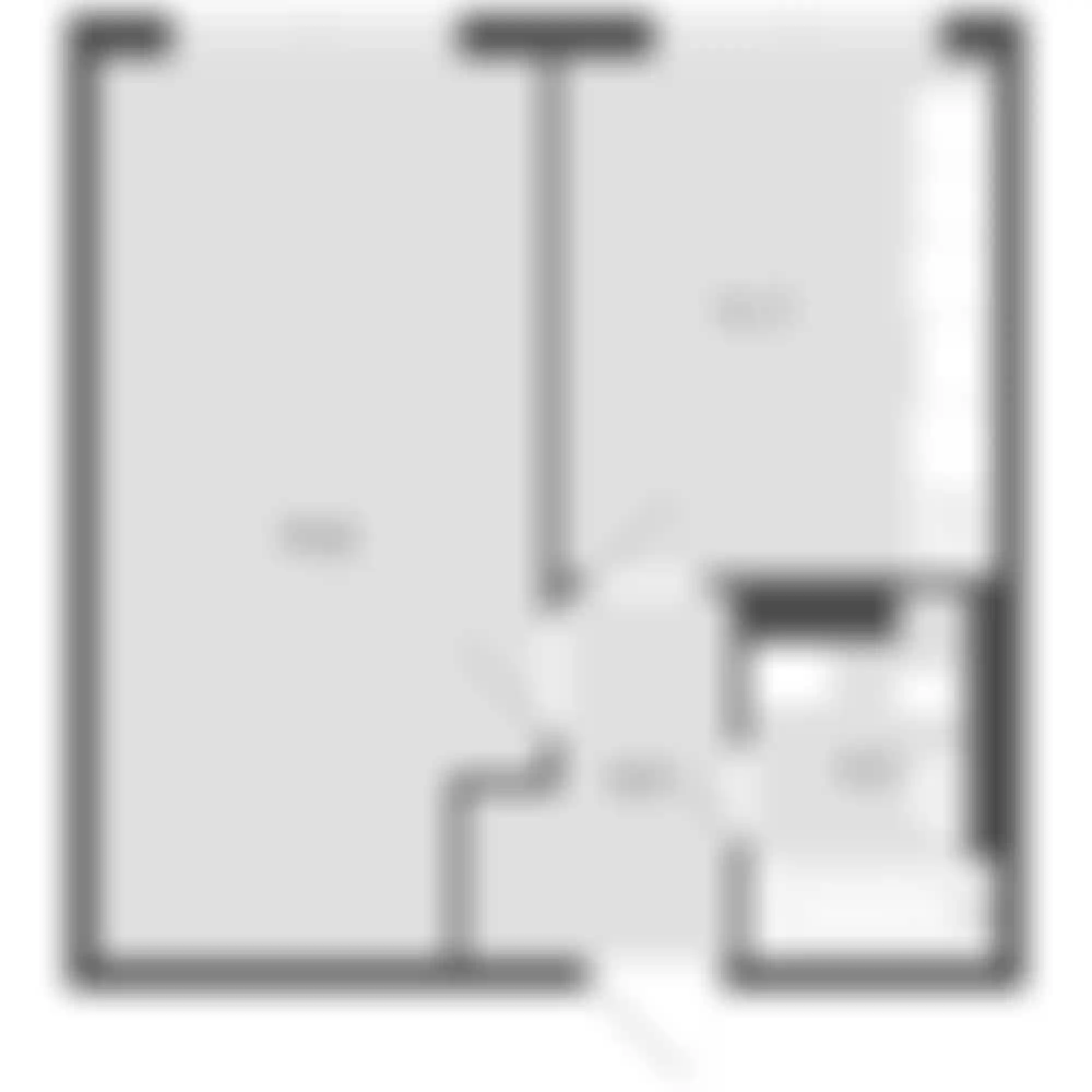 1-комнатная  39.4 м² - Изображение