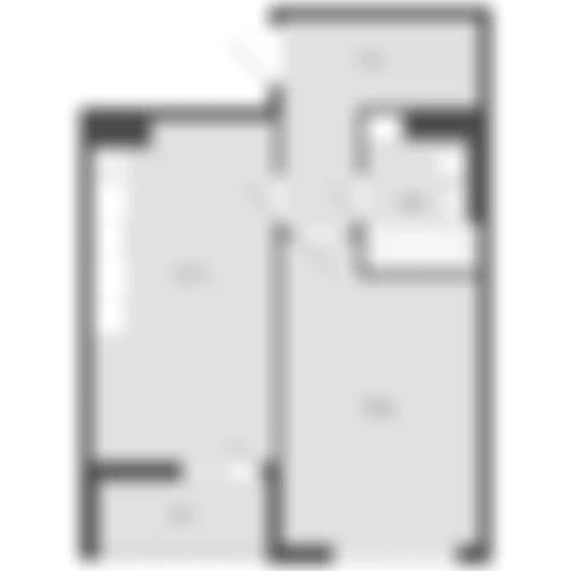 1-комнатная  45.68 м² - Изображение