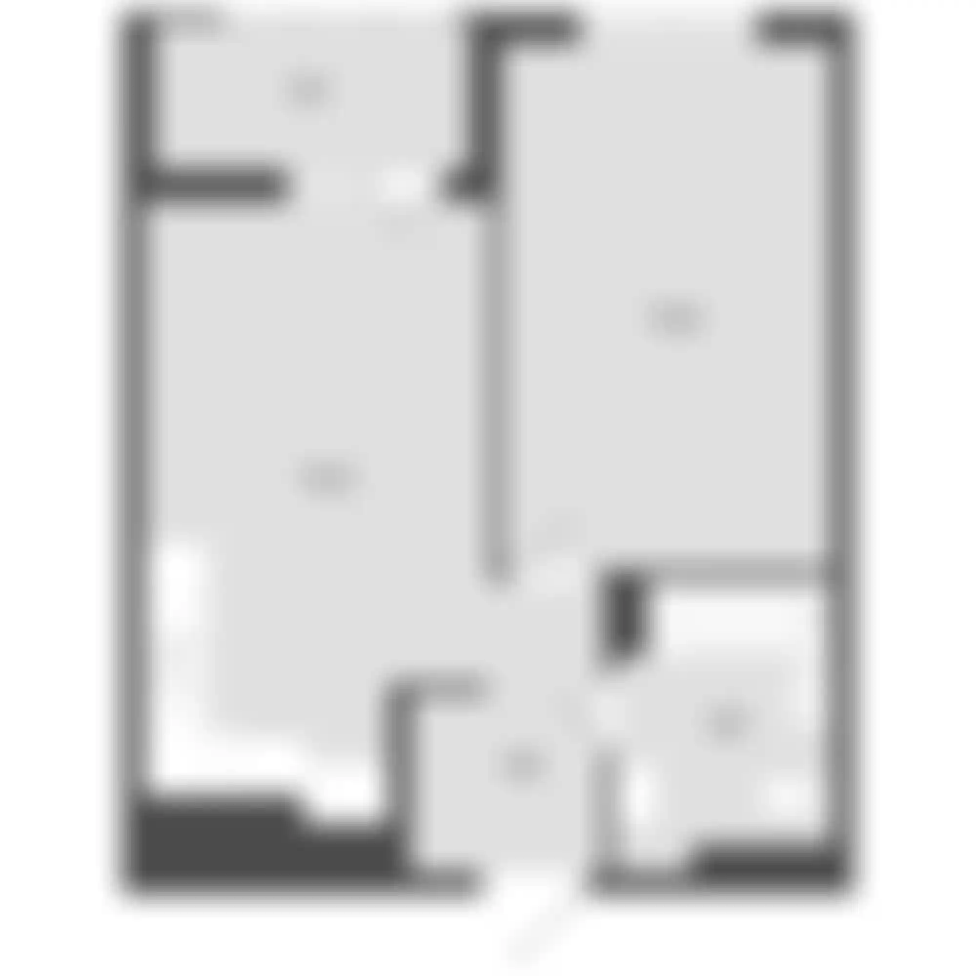1-комнатная  43.76 м² - Изображение