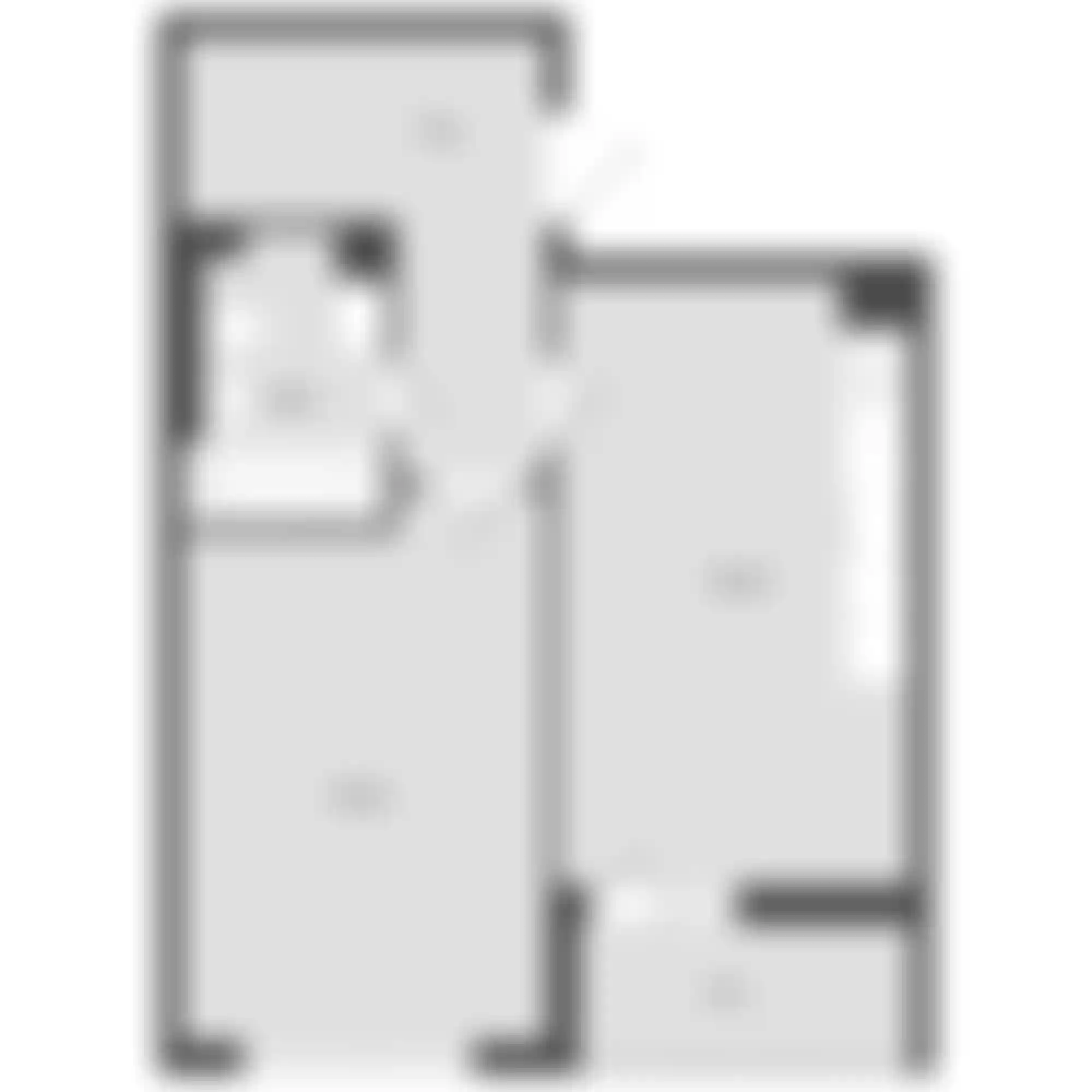 1-комнатная  45.52 м² - Изображение