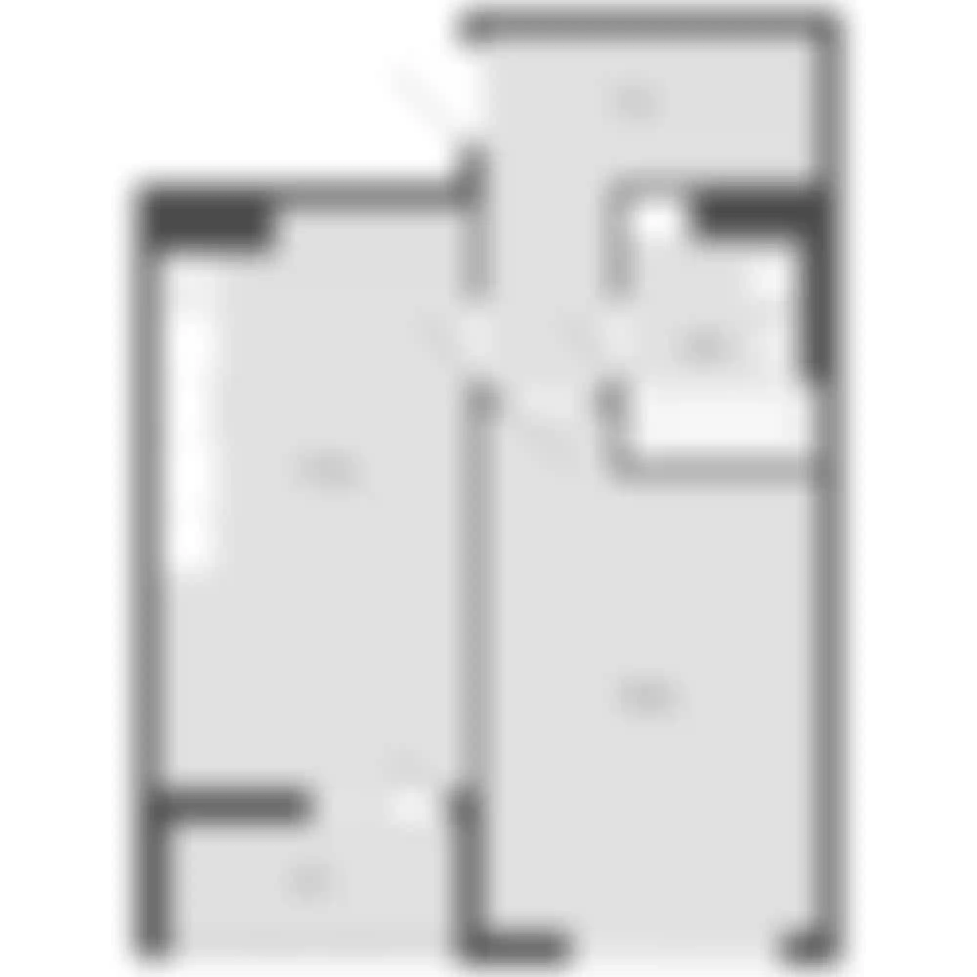 1-комнатная  45.6 м² - Изображение