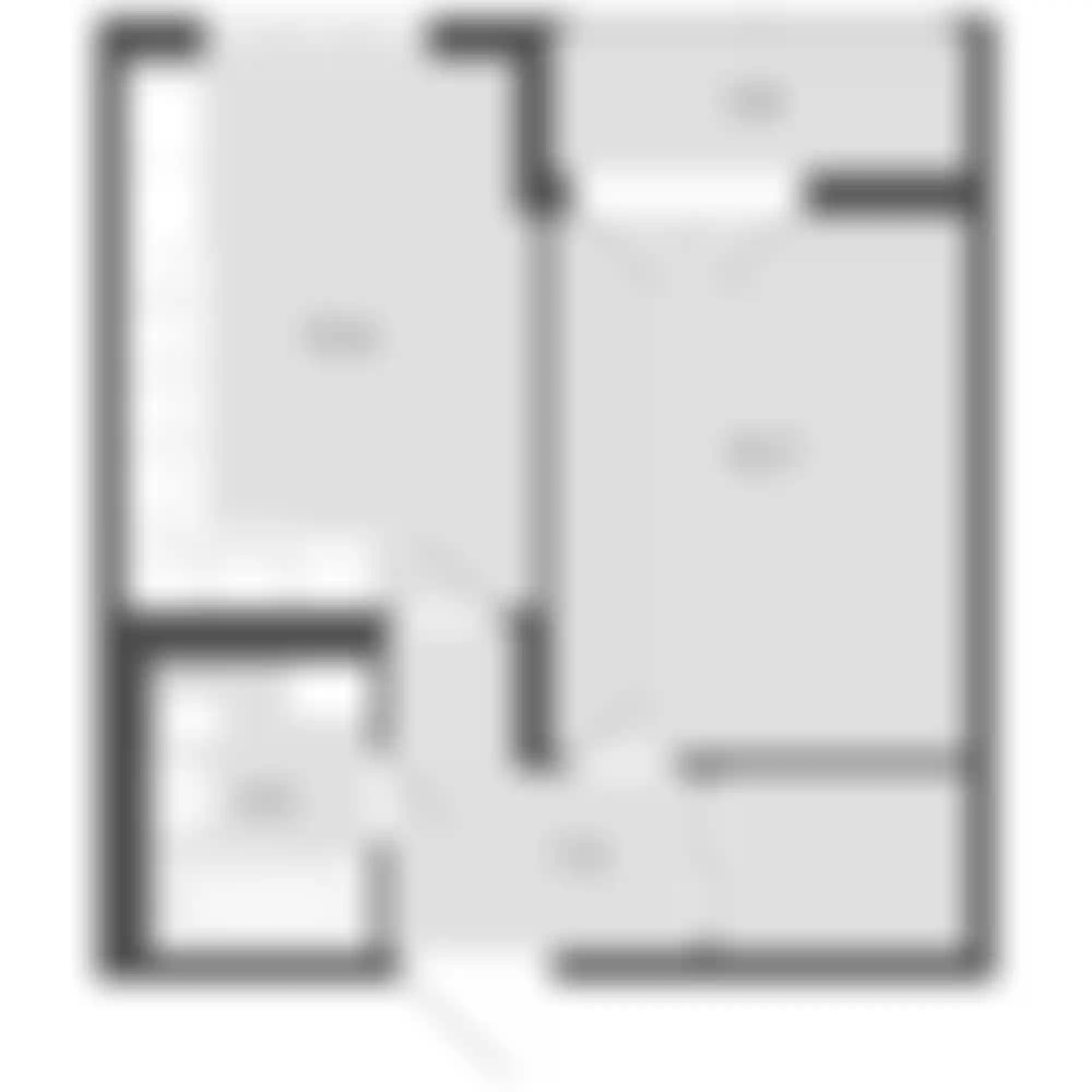 1-комнатная  37.9 м² - Изображение