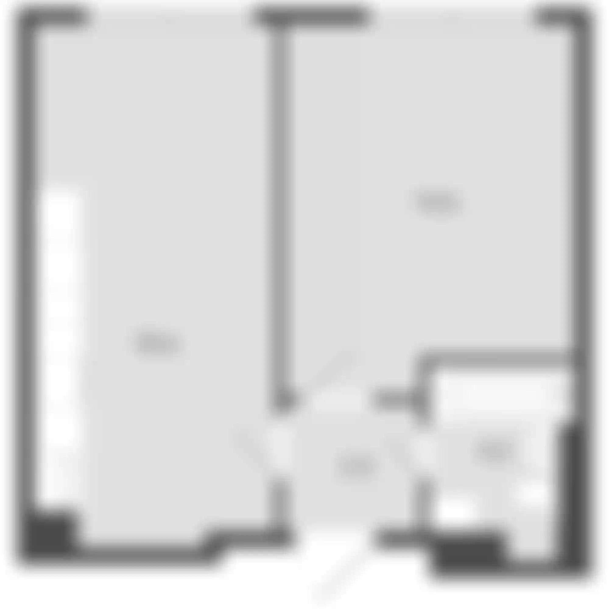 1-комнатная  39.08 м² - Изображение