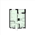 1-комнатная  45.14 м² - Изображение