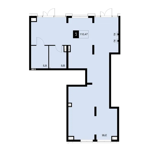 Помещение  110.47 м² - Изображение