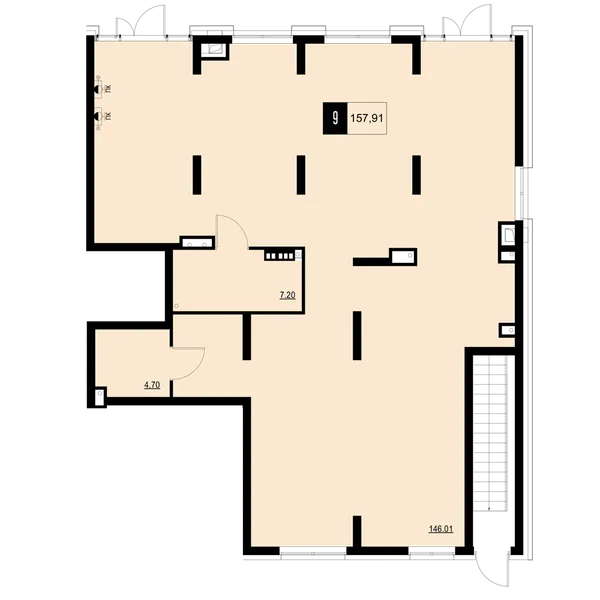 Помещение  157.91 м² - Изображение